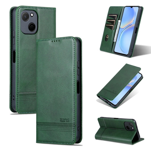 For Huawei Maimang A20 AZNS Magnetic Calf Texture Flip Leather Phone Case(Dark Green) - Huawei Cases by AZNS | Online Shopping UK | buy2fix