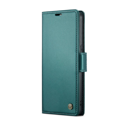 For OPPO Reno7 4G Indonesia/F21 Pro 4G/Reno8 4G CaseMe 023 Butterfly Buckle Litchi Texture RFID Anti-theft Leather Phone Case(Pearly Blue) - OPPO Cases by CaseMe | Online Shopping UK | buy2fix