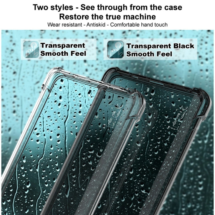 For Google Pixel 8a imak Shockproof Airbag TPU Phone Case(Transparent Black) - Google Cases by imak | Online Shopping UK | buy2fix