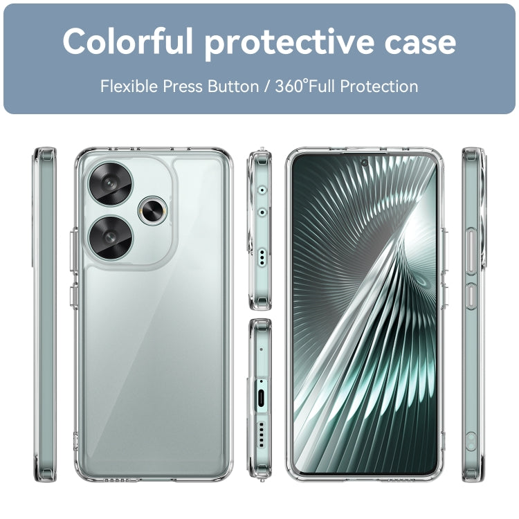 For Xiaomi Redmi Turbo 3 Colorful Series Acrylic Hybrid TPU Phone Case(Transparent) - Xiaomi Cases by buy2fix | Online Shopping UK | buy2fix
