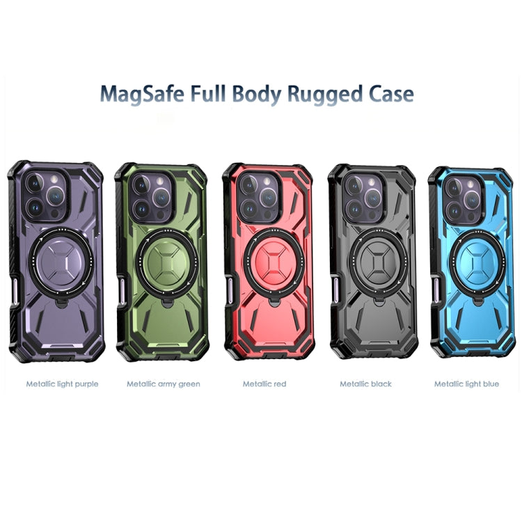 For iPhone 16 Pro Max Armor Series Holder Phone Case(Red) - iPhone 16 Pro Max Cases by buy2fix | Online Shopping UK | buy2fix