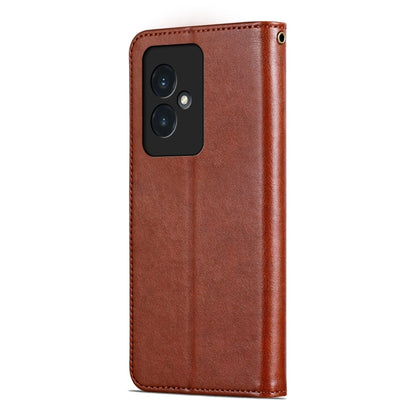 For Honor 100 AZNS Sheepskin Texture Flip Leather Phone Case(Brown) - Honor Cases by AZNS | Online Shopping UK | buy2fix