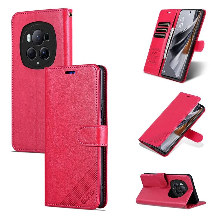 For Honor Magic6 Pro AZNS Sheepskin Texture Flip Leather Phone Case(Red) - Honor Cases by AZNS | Online Shopping UK | buy2fix