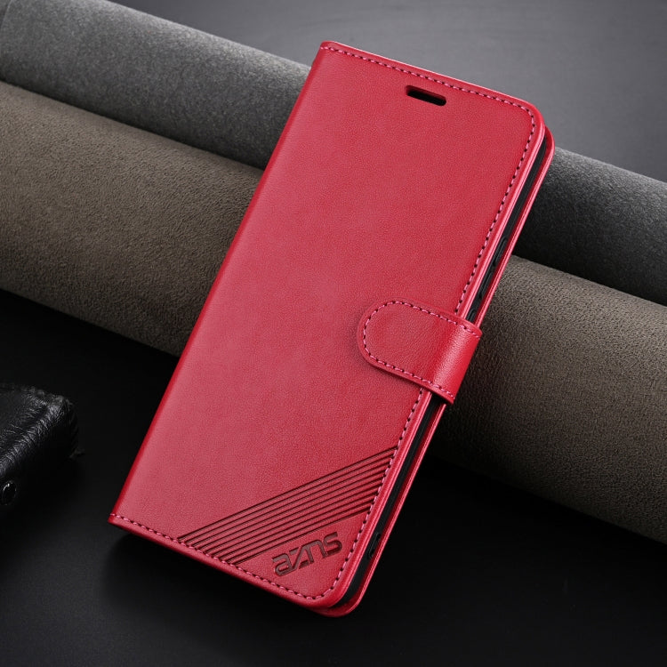 For Honor 200 AZNS Sheepskin Texture Flip Leather Phone Case(Red) - Honor Cases by AZNS | Online Shopping UK | buy2fix