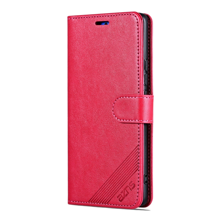 For Honor X60 Pro AZNS Sheepskin Texture Flip Leather Phone Case(Red) - Honor Cases by AZNS | Online Shopping UK | buy2fix