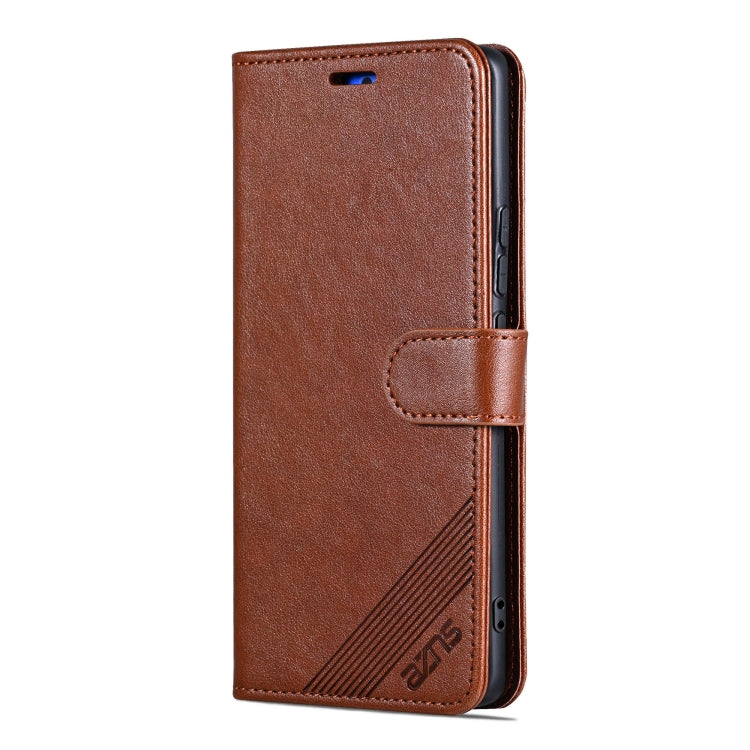 For Honor 300 AZNS Sheepskin Texture Flip Leather Phone Case(Brown) - Honor Cases by AZNS | Online Shopping UK | buy2fix