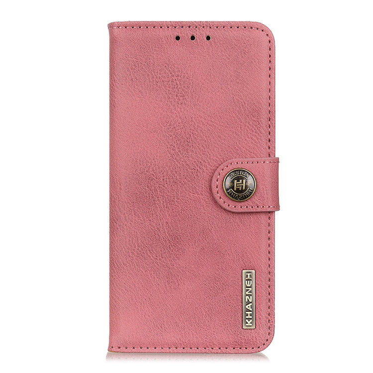 For Xiaomi Redmi Note 13 Pro 4G/Poco M6 Pro 4G KHAZNEH Cowhide Texture Flip Leather Phone Case(Pink) - Note 13 Pro Cases by buy2fix | Online Shopping UK | buy2fix