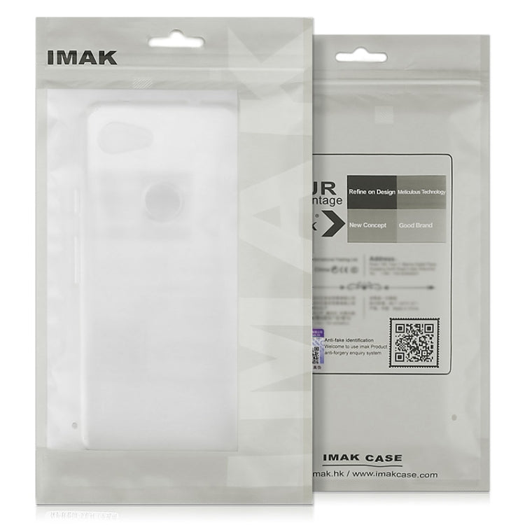 For Google Pixel 8a IMAK UX-5 Series Transparent Shockproof TPU Protective Phone Case(Transparent  Black) - Google Cases by imak | Online Shopping UK | buy2fix