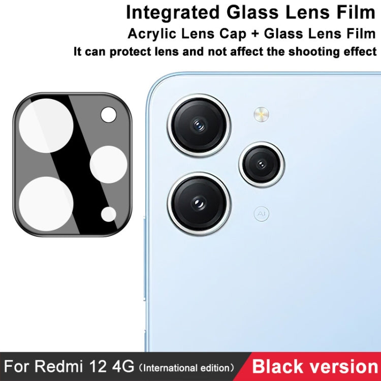 For Xiaomi Redmi 12 4G Global imak High Definition Integrated Glass Lens Film Black Version - For Xiaomi by imak | Online Shopping UK | buy2fix