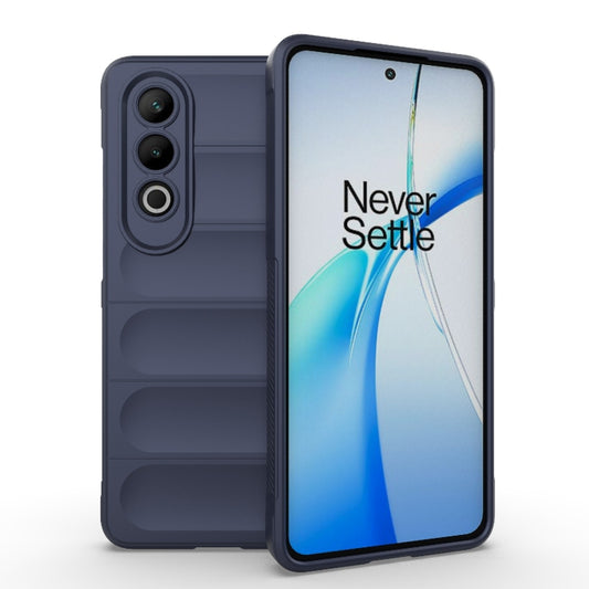 For OnePlus Nord CE4 5G Global Magic Shield TPU + Flannel Phone Case(Dark Blue) - OnePlus Cases by buy2fix | Online Shopping UK | buy2fix