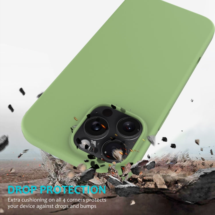 For iPhone 16 Pro Solid Color Silicone Phone Case(Mint Green) - More iPhone Cases by buy2fix | Online Shopping UK | buy2fix