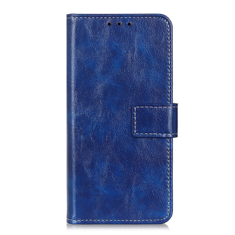 For iPhone 16 Pro Max Retro Crazy Horse Texture Horizontal Flip Leather Phone Case(Blue) - iPhone 16 Pro Max Cases by buy2fix | Online Shopping UK | buy2fix