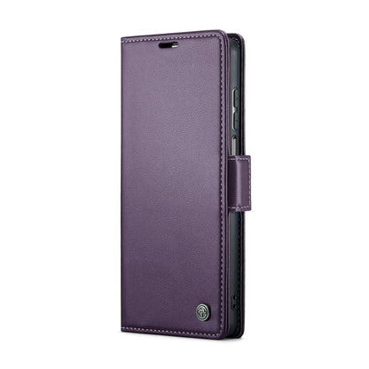 For Motorola Moto G Stylus 5G 2023 CaseMe 023 Butterfly Buckle Litchi Texture RFID Anti-theft Leather Phone Case(Pearly Purple) - Motorola Cases by CaseMe | Online Shopping UK | buy2fix