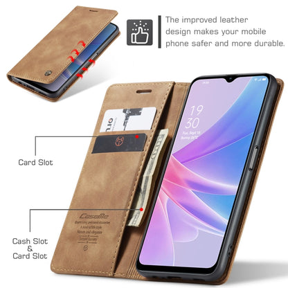 For OPPO A78 5G Global / A1X 5G CaseMe 013 Multifunctional Horizontal Flip Leather Phone Case(Brown) - OPPO Cases by CaseMe | Online Shopping UK | buy2fix