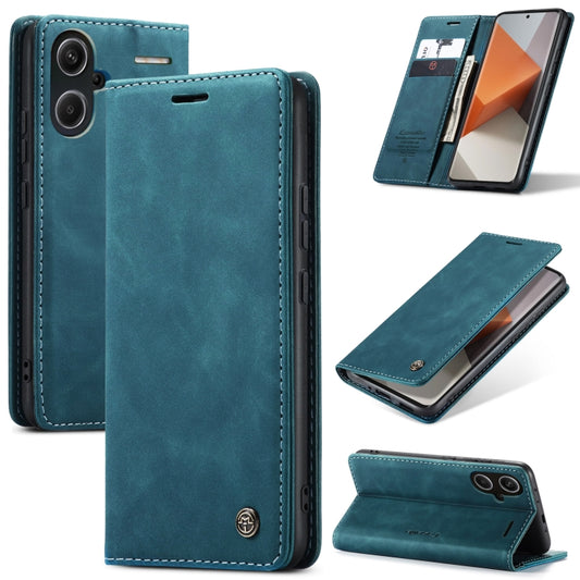 For Xiaomi Redmi Note 13 Pro+ CaseMe 013 Multifunctional Horizontal Flip Leather Phone Case(Blue) - Xiaomi Cases by CaseMe | Online Shopping UK | buy2fix