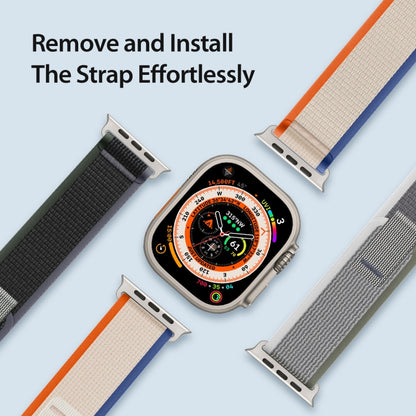 For Apple Watch 4 44mm DUX DUCIS YJ Series Nylon Watch Band(Orange Beige) - Watch Bands by DUX DUCIS | Online Shopping UK | buy2fix