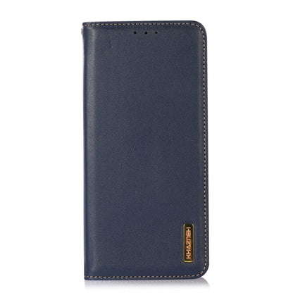 For OnePlus Nord 13 KHAZNEH Nappa Top Layer Cowhide Leather Phone Case(Blue) - OnePlus Cases by buy2fix | Online Shopping UK | buy2fix