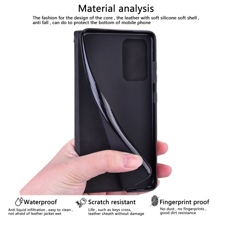 For Samsung Galaxy A04E Frosted Business Magnetic Horizontal Flip PU Phone Case(Black) - Galaxy Phone Cases by buy2fix | Online Shopping UK | buy2fix