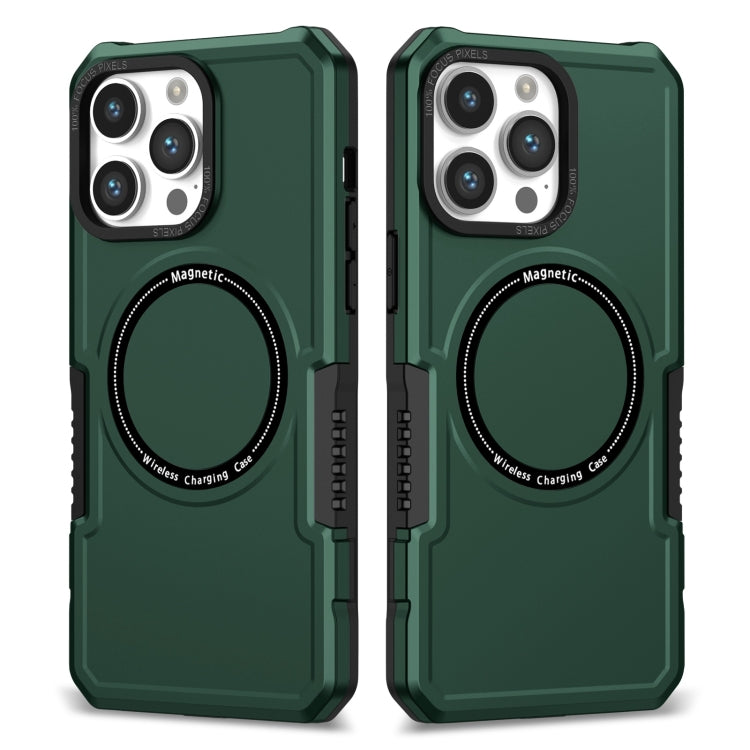 For iPhone 15 Pro MagSafe Shockproof Armor Phone Case(Dark Green) - iPhone 15 Pro Cases by buy2fix | Online Shopping UK | buy2fix