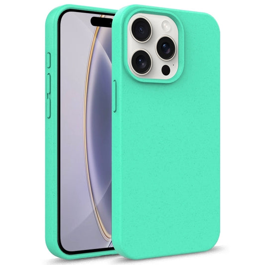 For iPhone 16 Pro Starry Series Shockproof Straw Material + TPU Protective Case(Green) - iPhone 16 Pro Cases by buy2fix | Online Shopping UK | buy2fix