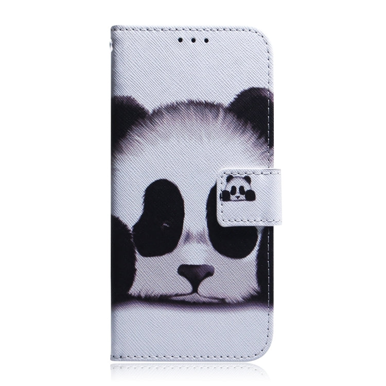 For iPhone 16 Coloured Drawing Flip Leather Phone Case(Panda) - iPhone 16 Cases by buy2fix | Online Shopping UK | buy2fix