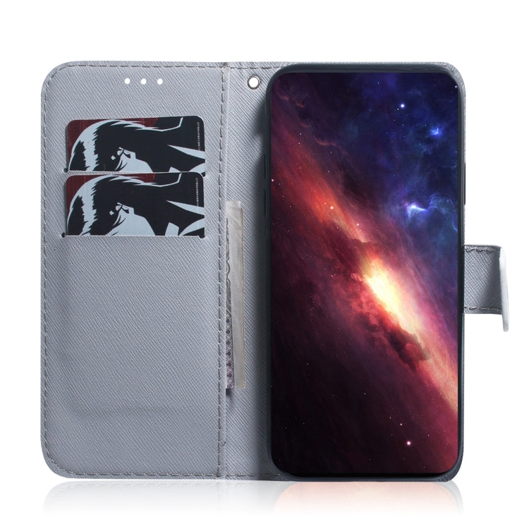 For iPhone 16 Pro Max Coloured Drawing Flip Leather Phone Case(White Wolf) - iPhone 16 Pro Max Cases by buy2fix | Online Shopping UK | buy2fix