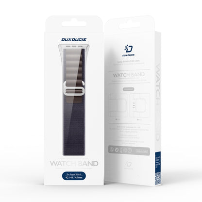 For Apple Watch Series 3 42mm DUX DUCIS GS Series Nylon Loop Watch Band(Indigo Blue) - Watch Bands by DUX DUCIS | Online Shopping UK | buy2fix