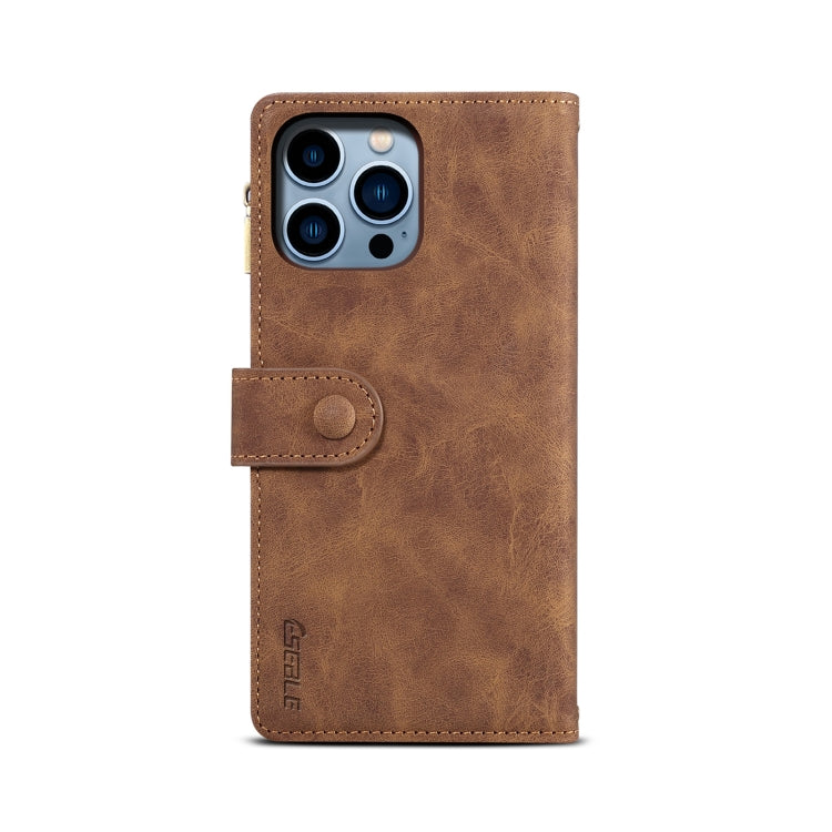 For iPhone 15 Pro Max ESEBLE Retro Frosted RFID Flip Leather Phone Case(Brown) - iPhone 15 Pro Max Cases by ESEBLE | Online Shopping UK | buy2fix