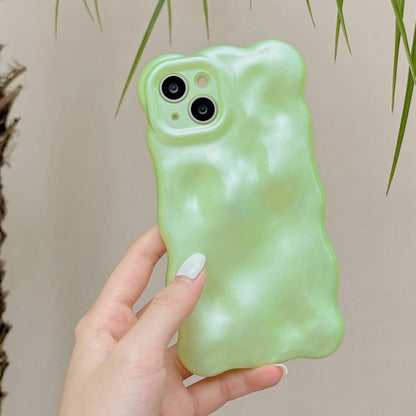 For iPhone 16 Plus Wave Bubbles TPU Phone Case(Green) - iPhone 16 Plus Cases by buy2fix | Online Shopping UK | buy2fix