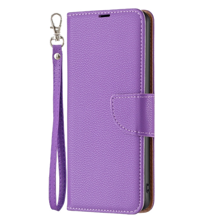 For Samsung Galaxy S24+ 5G Litchi Texture Pure Color Flip Leather Phone Case(Purple) - Galaxy S24+ 5G Cases by buy2fix | Online Shopping UK | buy2fix