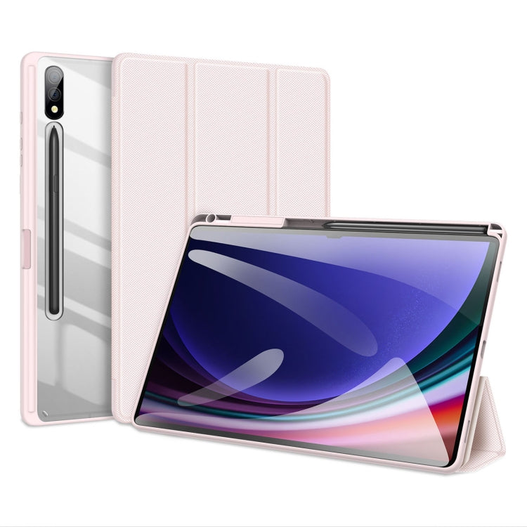 For Samsung Galaxy Tab S10+ DUX DUCIS TOBY Series Antiskid Leather Tablet Case with Sleep / Wake-up Function(Pink) - Tab S10+ Cases by DUX DUCIS | Online Shopping UK | buy2fix