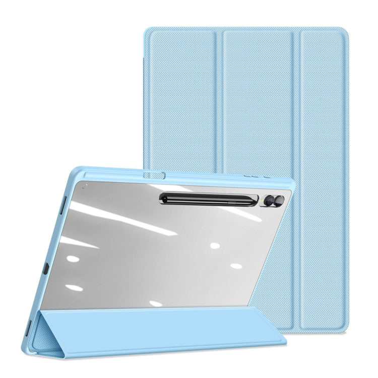 For Samsung Galaxy Tab S10 Ultra DUX DUCIS TOBY Series Antiskid Leather Tablet Case with Sleep / Wake-up Function(Blue) - Tab S10 Ultra Cases by DUX DUCIS | Online Shopping UK | buy2fix