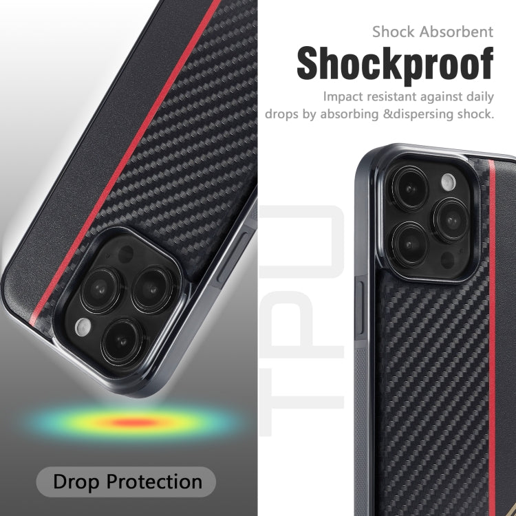 For Google Pixel Fold LC.IMEEKE 3 in 1 Carbon Fiber Texture Shockproof Phone Case(Black) - Google Cases by LC.IMEEKE | Online Shopping UK | buy2fix