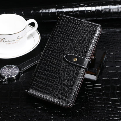 For vivo X100 idewei Crocodile Texture Leather Phone Case(Black) - X100 Cases by idewei | Online Shopping UK | buy2fix