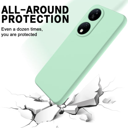 For Honor 90 Smart Pure Color Liquid Silicone Shockproof Phone Case(Green) - Honor Cases by buy2fix | Online Shopping UK | buy2fix