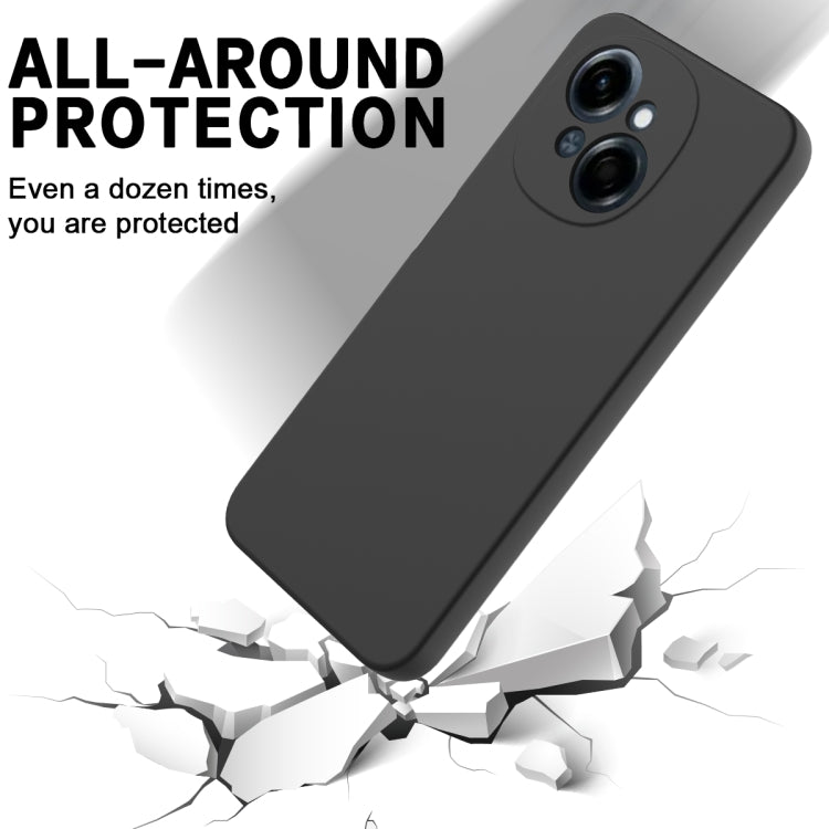 For Tecno Pop 9 4G / Spark Go 1 Pure Color Liquid Silicone Shockproof Phone Case(Black) - Tecno Cases by buy2fix | Online Shopping UK | buy2fix