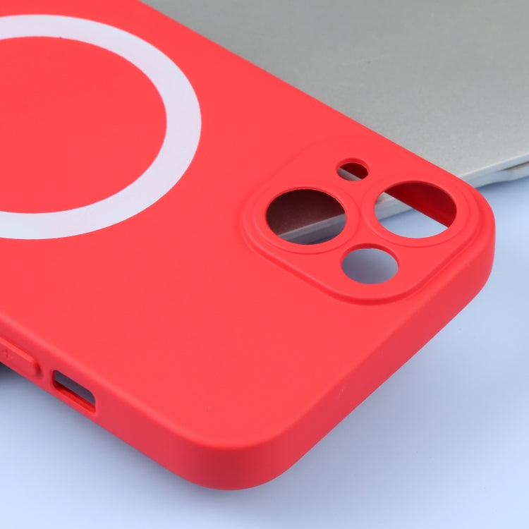 For iPhone 15 Liquid Silicone Magsafe Phone Case(Red) - iPhone 15 Cases by buy2fix | Online Shopping UK | buy2fix