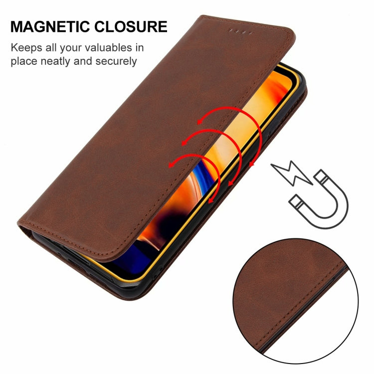 For Ulefone Armor X13 Magnetic Closure Leather Phone Case(Brown) - Ulefone Cases by buy2fix | Online Shopping UK | buy2fix