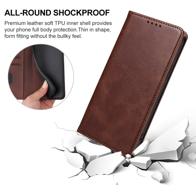 For Ulefone Armor X13 Magnetic Closure Leather Phone Case(Brown) - Ulefone Cases by buy2fix | Online Shopping UK | buy2fix