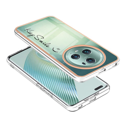 For Honor Magic 5 Pro Electroplating Marble Dual-side IMD Phone Case(Smile) - Honor Cases by buy2fix | Online Shopping UK | buy2fix