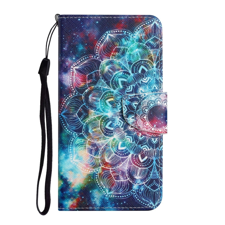 For iPhone 16 Pro 3D Colored Drawing Flip Leather Phone Case(Star Mandala) - iPhone 16 Pro Cases by buy2fix | Online Shopping UK | buy2fix