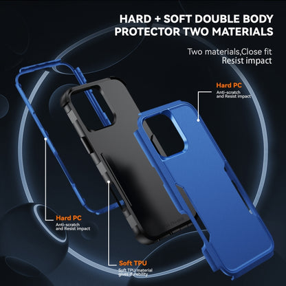 For iPhone 16 Pro Commuter Shockproof TPU + PC Phone Case(Royal Blue+Black) - iPhone 16 Pro Cases by buy2fix | Online Shopping UK | buy2fix