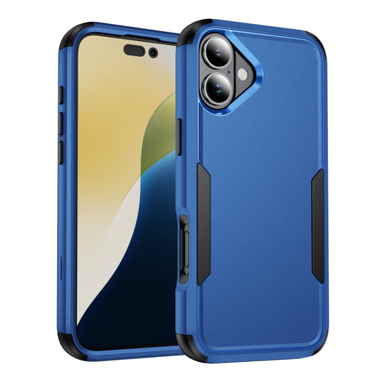 For iPhone 16 Commuter Shockproof TPU + PC Phone Case(Royal Blue+Black) - iPhone 16 Cases by buy2fix | Online Shopping UK | buy2fix