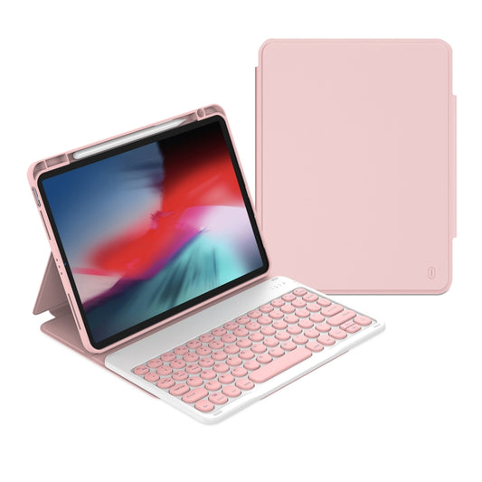 For iPad 10.2 2021 / Air 2019 WiWU Skin Feel Magnetic Detachable Keyboard Tablet Case(Pink) - For iPad Air by WIWU | Online Shopping UK | buy2fix