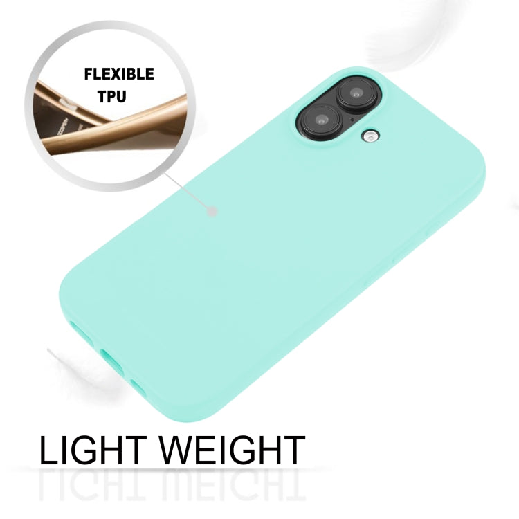 For iPhone 16 Plus GOOSPERY SOFT FEELING Liquid TPU Soft Phone Case(Mint Green) - iPhone 16 Plus Cases by GOOSPERY | Online Shopping UK | buy2fix