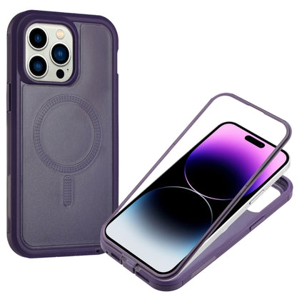 For iPhone 13 Pro Defender Series XT MagSafe Magnetic PC + TPU Shockproof Phone Case(Dark Purple) - iPhone 13 Pro Cases by buy2fix | Online Shopping UK | buy2fix