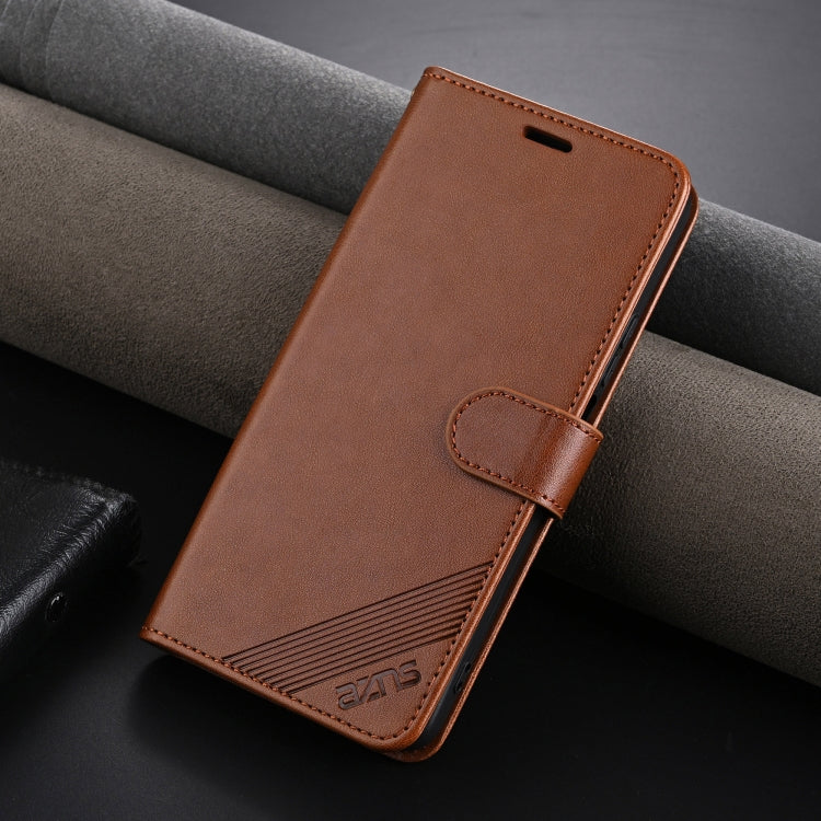 For Huawei Enjoy 70z AZNS Sheepskin Texture Flip Leather Phone Case(Brown) - Huawei Cases by AZNS | Online Shopping UK | buy2fix