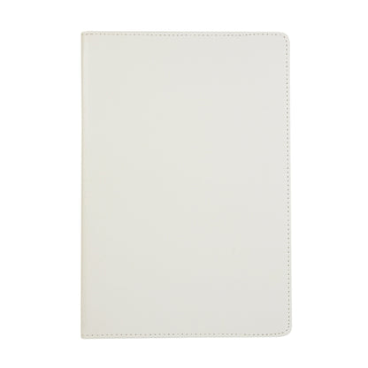 For Samsung Galaxy Tab S9+ 360 Degrees Rotation Holder Litchi Texture Leather Tablet Case(White) - Galaxy Tab S9+ Cases by buy2fix | Online Shopping UK | buy2fix