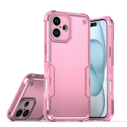 For iPhone 16 Plus Non-slip Shockproof Armor Phone Case(Pink) - iPhone 16 Plus Cases by buy2fix | Online Shopping UK | buy2fix