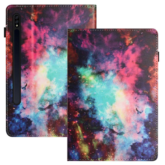 For Samsung Galaxy Tab S7 Sewing Litchi Texture Smart Leather Tablet Case(Starry Sky) - Other Galaxy Tab PC by buy2fix | Online Shopping UK | buy2fix